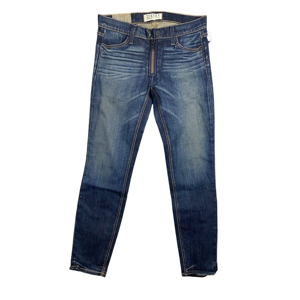 Elizabeth and James Textile Womens Straight Leg Blue Denim Johnny Pants‎ Size 28